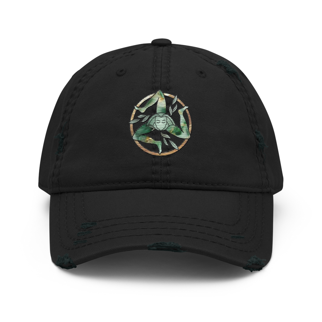 Via Grace Studio - Embroidered Distressed Dad Hat