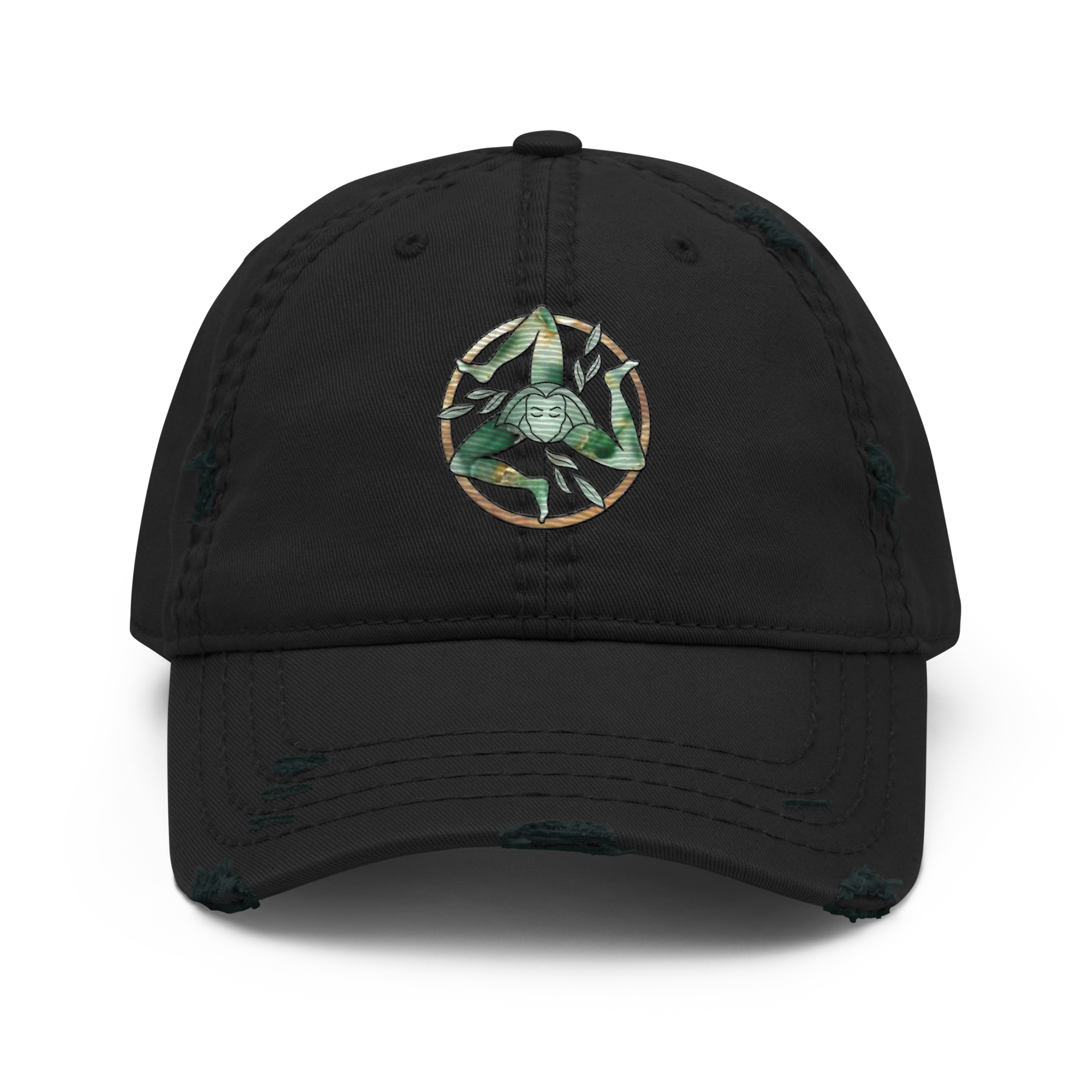 Via Grace Studio - Embroidered Distressed Dad Hat