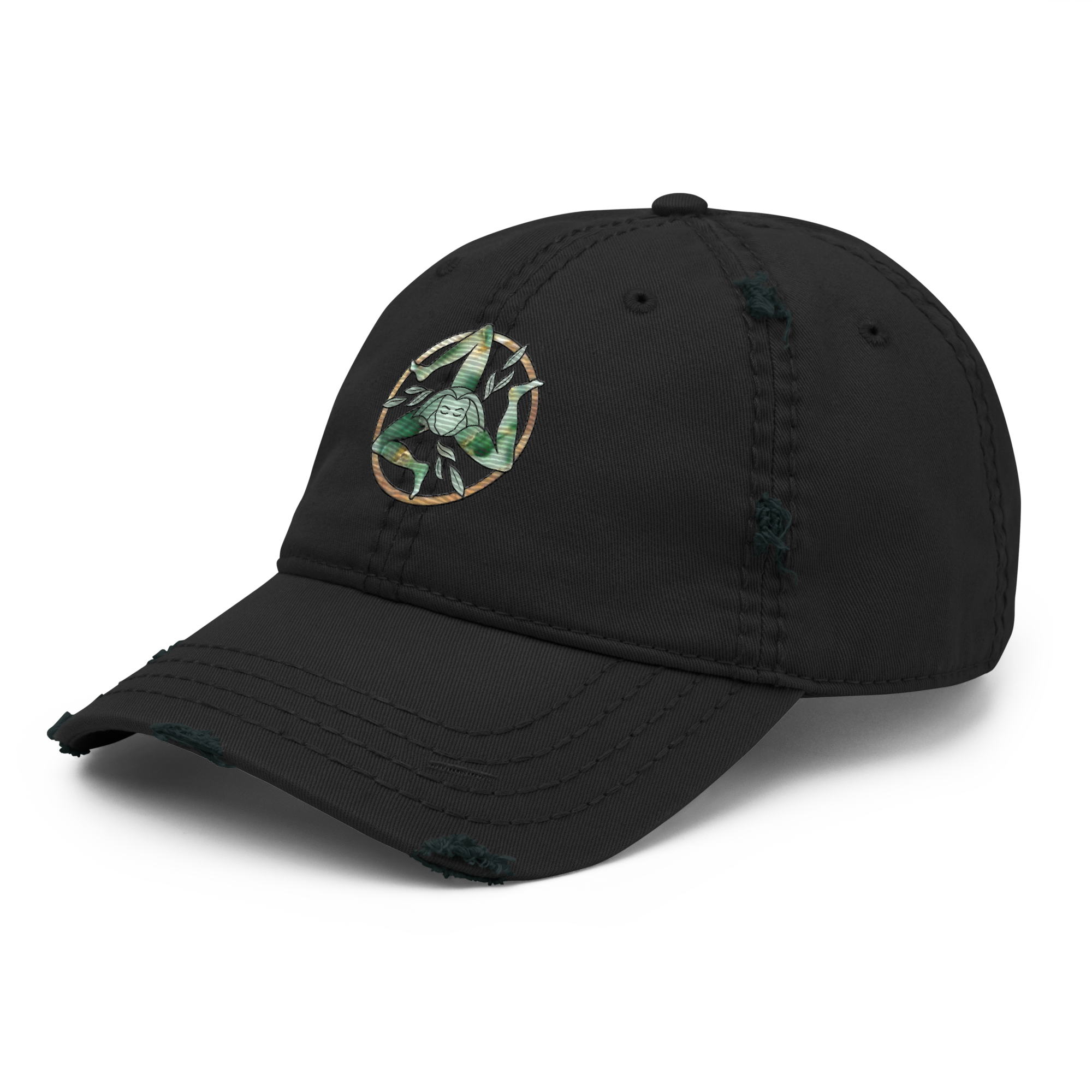 Via Grace Studio - Embroidered Distressed Dad Hat