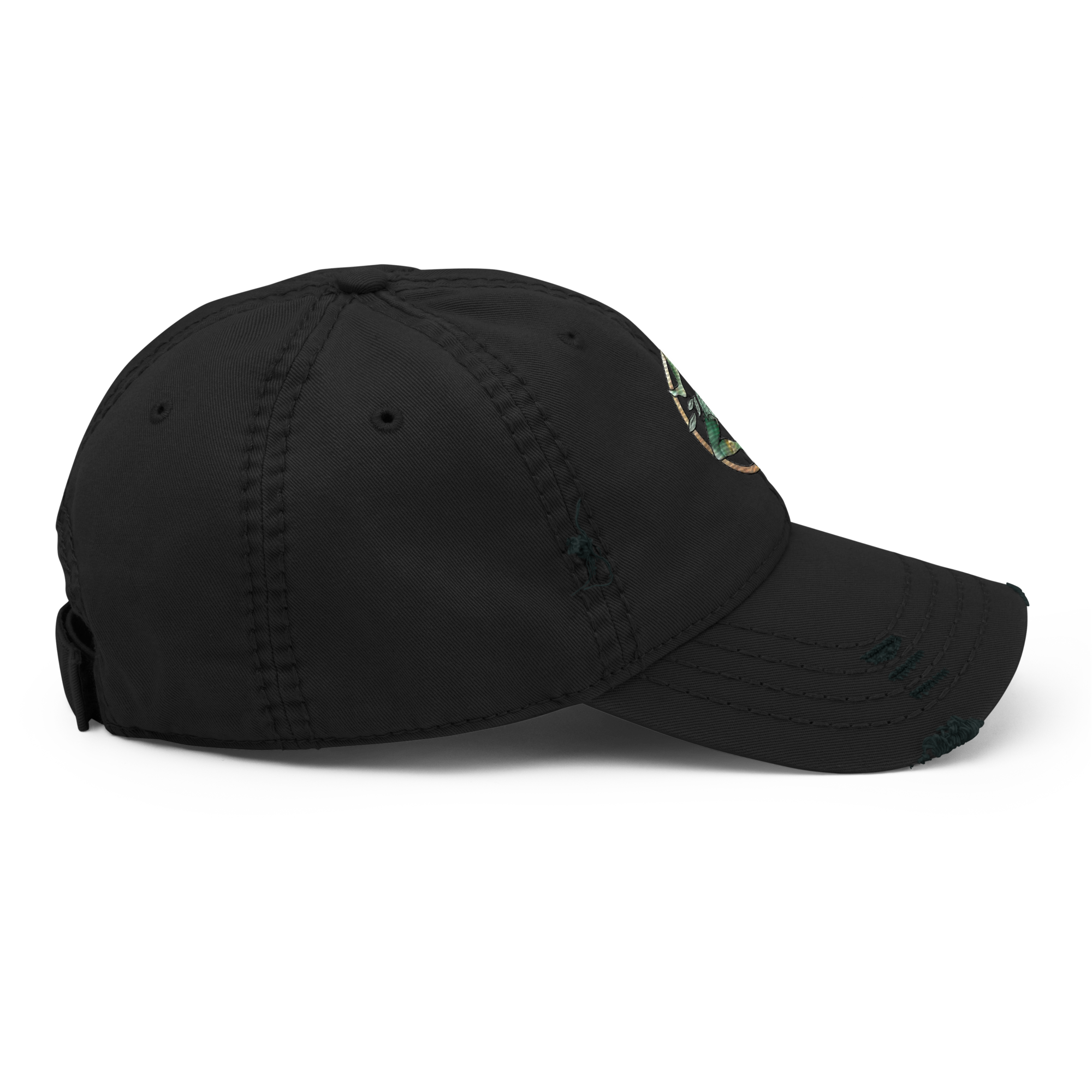 Via Grace Studio - Embroidered Distressed Dad Hat