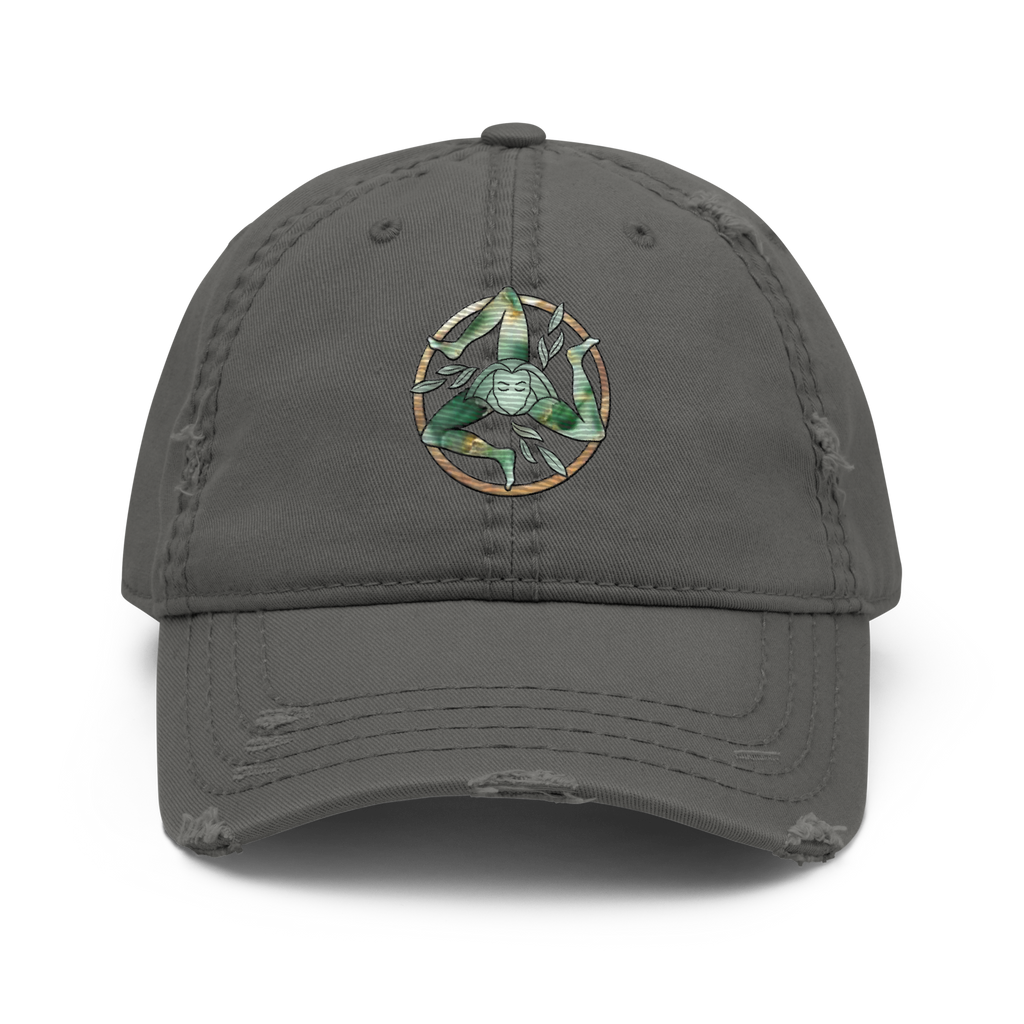 Via Grace Studio - Embroidered Distressed Dad Hat