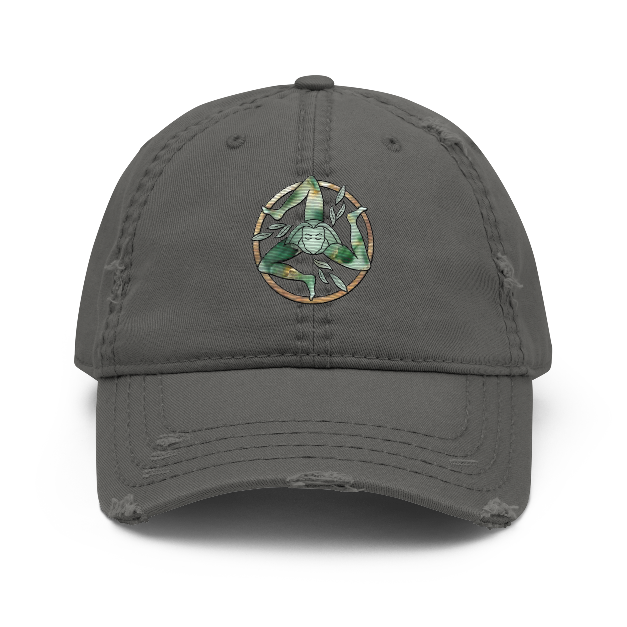 Via Grace Studio - Embroidered Distressed Dad Hat