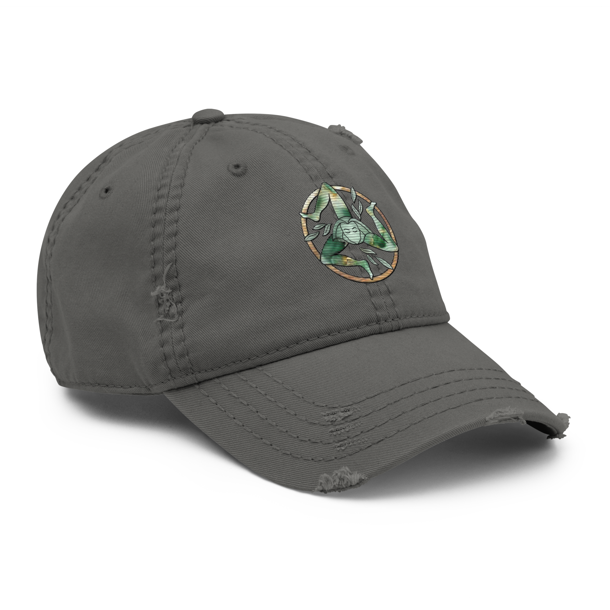 Via Grace Studio - Embroidered Distressed Dad Hat