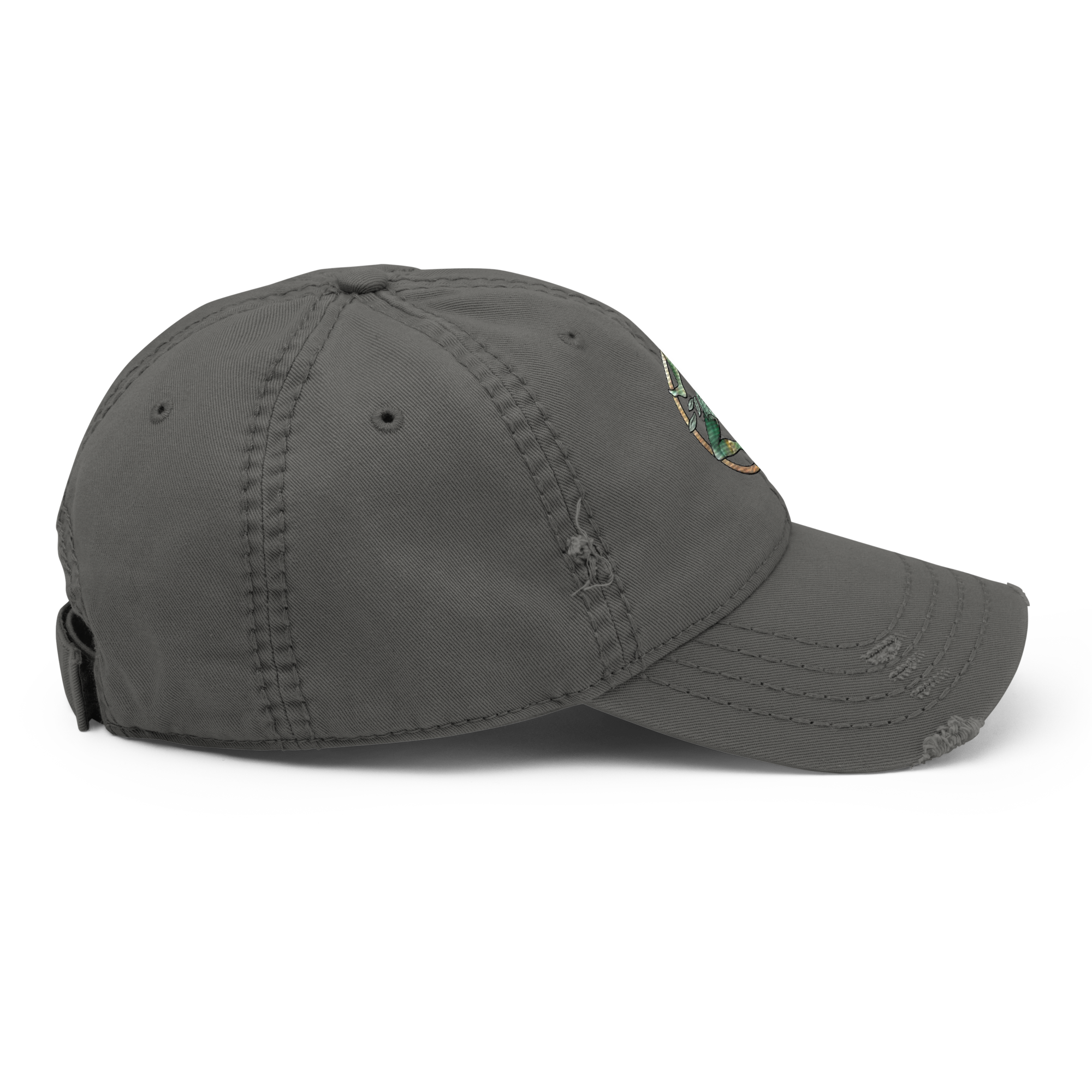 Via Grace Studio - Embroidered Distressed Dad Hat