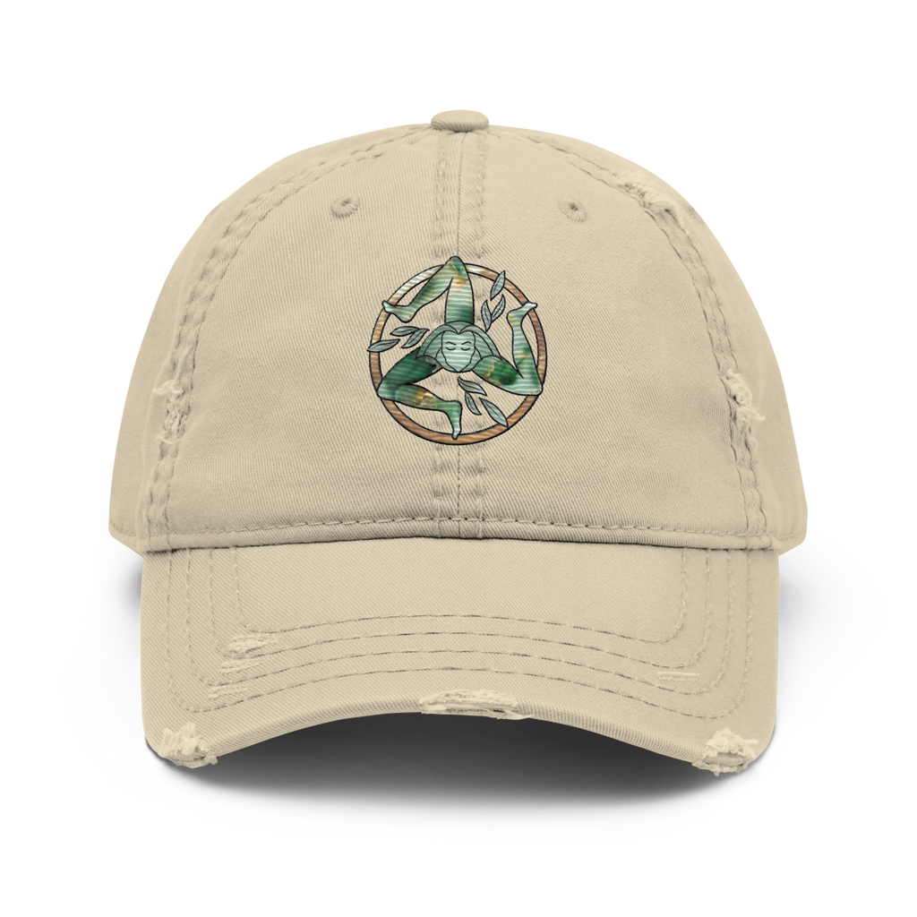Via Grace Studio - Embroidered Distressed Dad Hat