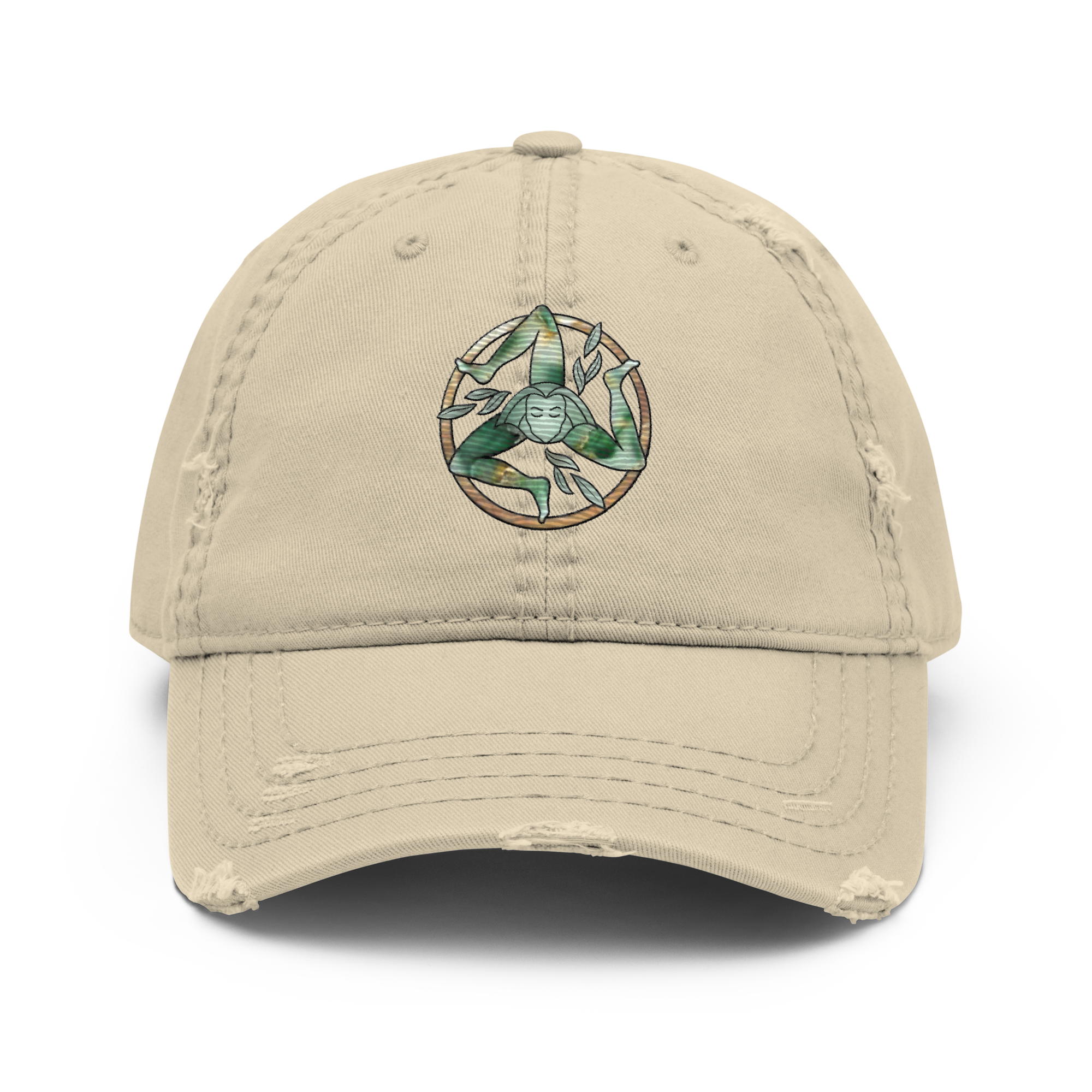 Via Grace Studio - Embroidered Distressed Dad Hat